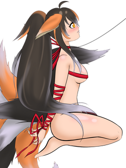 Tied up Christmas YCH by @IchigoHellcat