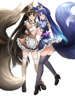 Maid with @Mogubean by @Bwahkasih